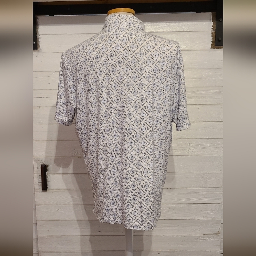 Daniel Cremieux Men's polo blue white shirt size XL - Picture 2 of 4